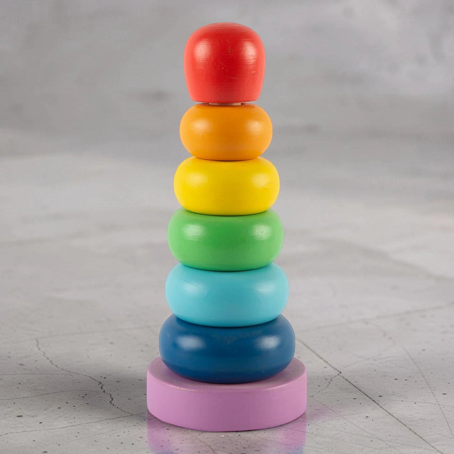 Channapatna Eco-Friendly Wooden Stacking Rings Toy