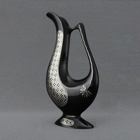 Bidriware Silver Inlay Persian Jug