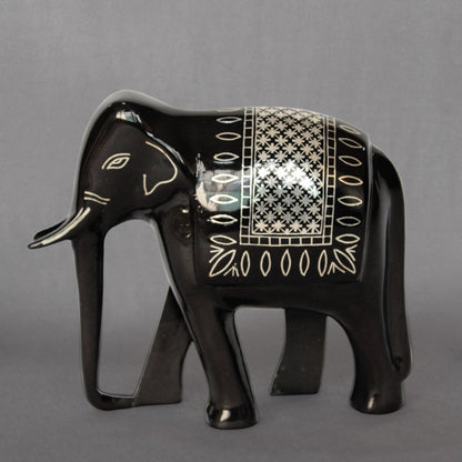 Bidriware Silver Inlay Elephant Showpiece