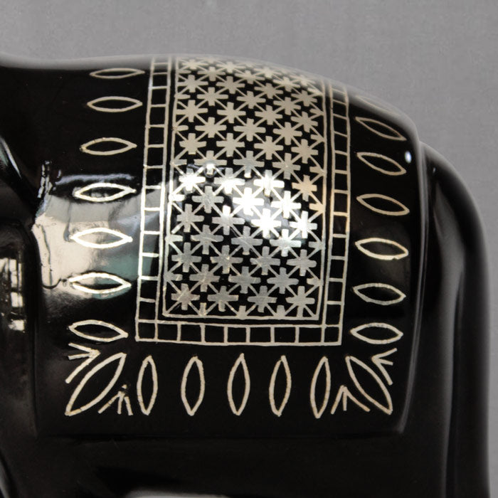 Bidriware Silver Inlay Elephant Showpiece