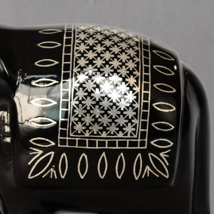 Bidriware Silver Inlay Elephant Showpiece