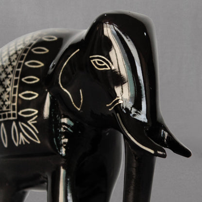 Bidriware Silver Inlay Elephant Showpiece