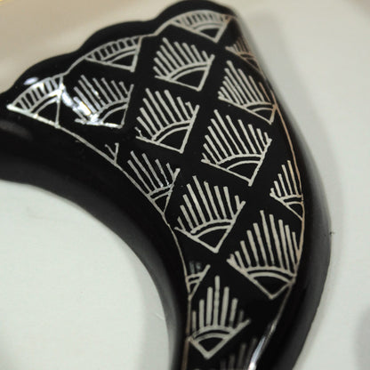 Bidriware Silver Inlay Peacock Frame