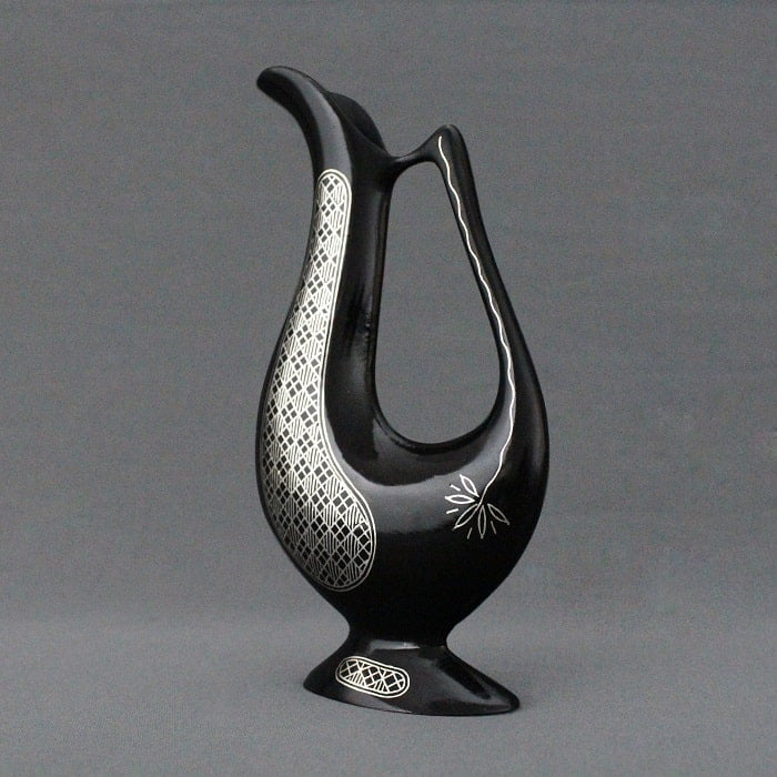 Bidriware Silver Inlay Persian Jug