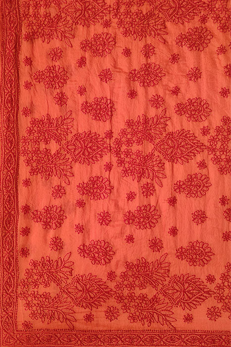 Lucknow Chikankari Hand Embroidered Saree
