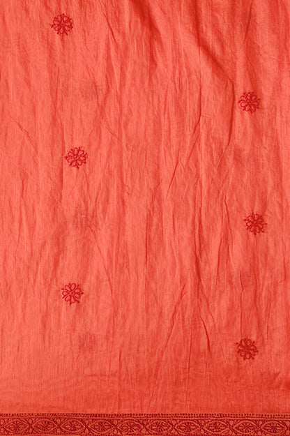 Lucknow Chikankari Hand Embroidered Saree