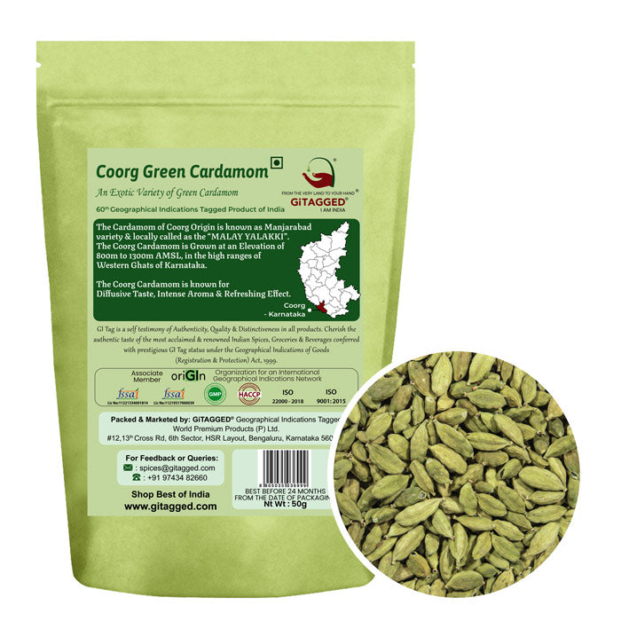 Coorg Green Cardamom (Whole) – Elaichi