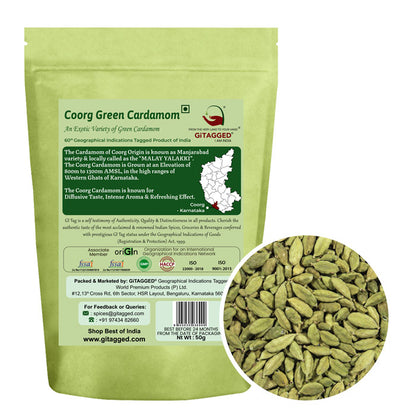Coorg Green Cardamom (Whole) – Elaichi