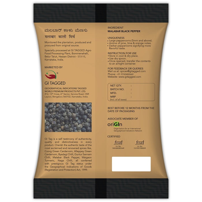 Malabar Black Peppercorns – Kali Mirch (Whole)