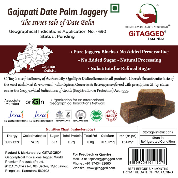 Gajapati Date Palm Jaggery – Odisha