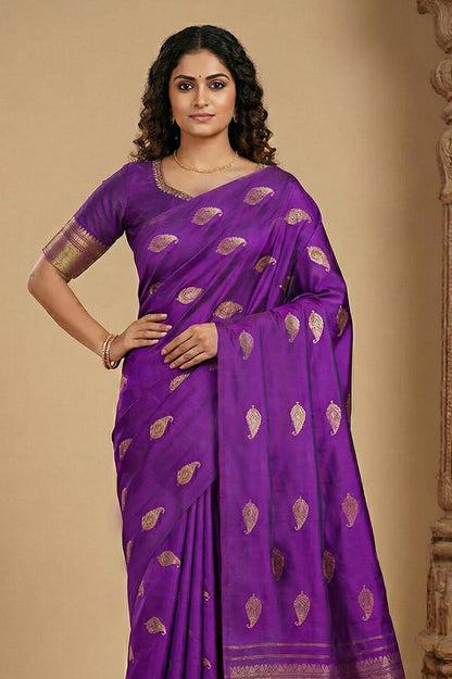 Kancheepuram Pure Silk Handloom Saree (2 Gram Gold Zari)