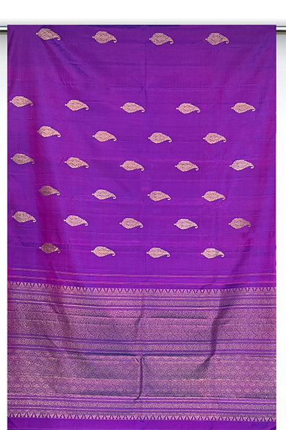 Kancheepuram Pure Silk Handloom Saree (2 Gram Gold Zari)