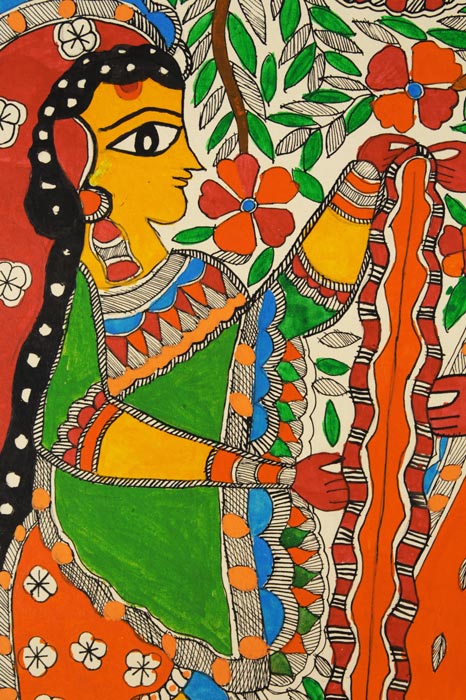 Madhubani Painting – Krishna (Standard)