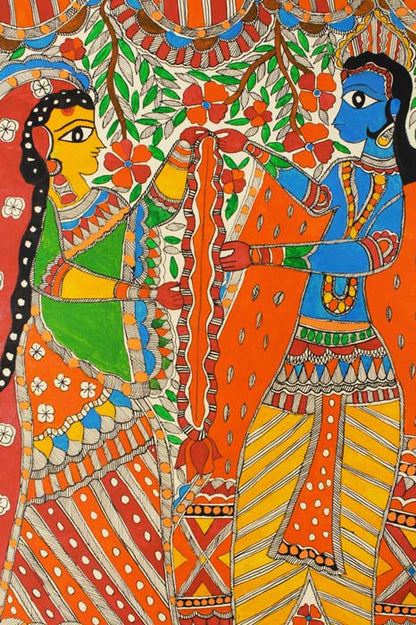 Madhubani Painting – Krishna (Standard)