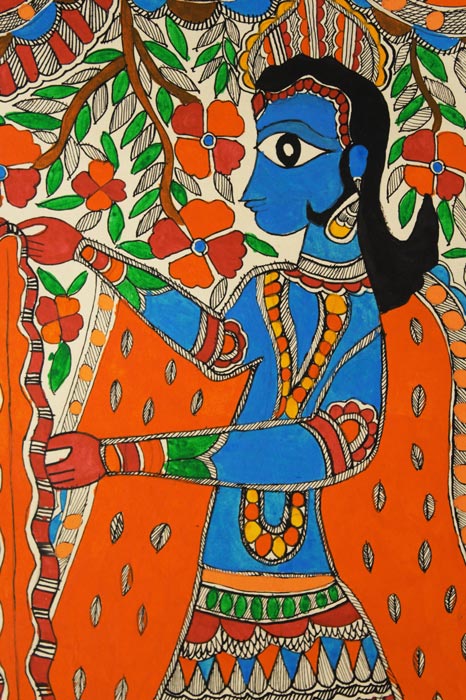 Madhubani Painting – Krishna (Standard)