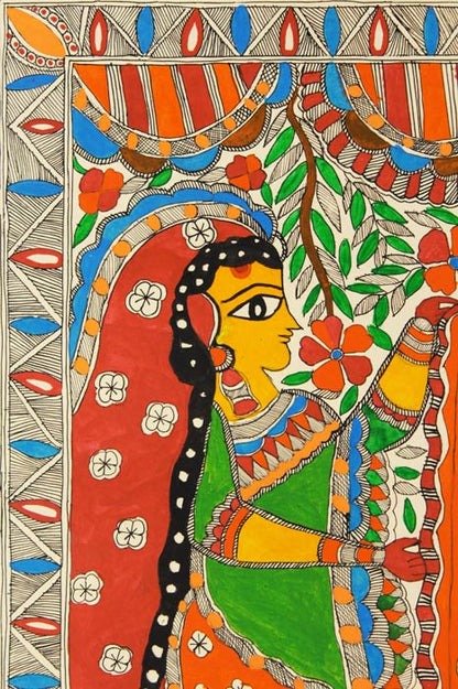 Madhubani Painting – Krishna (Standard)
