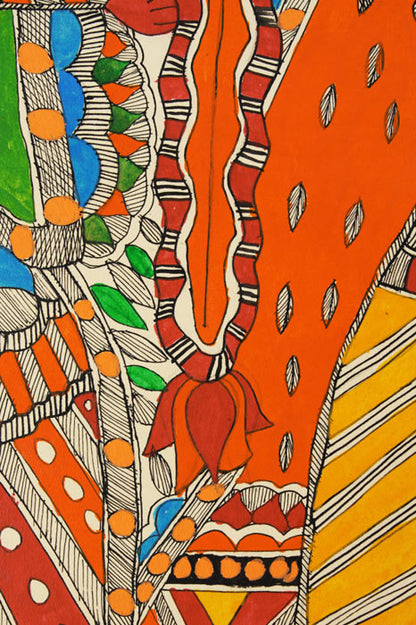 Madhubani Painting – Krishna (Standard)